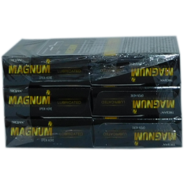 TROJAN 6/3ct MAGNUM LUB