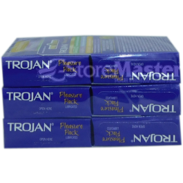 TROJAN 6/3ct PLEASURE PACK