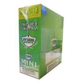 SWISHER SWEET CIG MINI 15/3PK GREEN SWEET