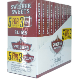 SWISHER SWEET CIG 5PK SLIMS