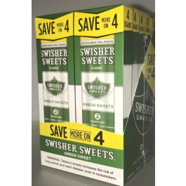 SWISHER SWEET CIG 10/4pk GREEN SWEET SPECIAL EDITION