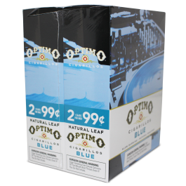 OPTIMO CIG 2/.79 BLUE  NATURAL LEAF