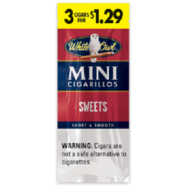 WHITE OWL CIG MINI 3/1.29 SWEETS