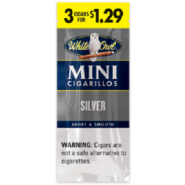 WHITE OWL CIG MINI 3/1.29 SILVER