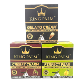 KING PALM GELATO CREAM CONES LEAF ROLL 20/2CT