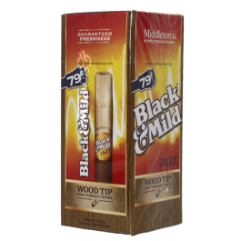 BLACK & MILD CIG 25ct 79C JAZZ WOODTIP