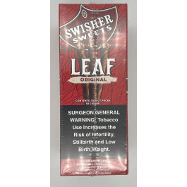 SWISHER SWEET CIG 10/3PK LEAF ORIGINAL NP