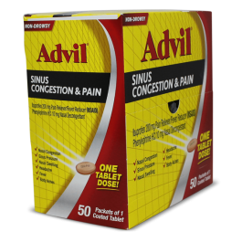 ADVIL 50/2pk SINUS CONGESTION & PAIN