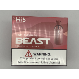 HI 5 DISPOSABLE PINK LEMONADE 3000 PUFF/ 6PK