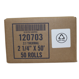 THERMAL PAPER ROLL 2 1/4" X 50'/50ct