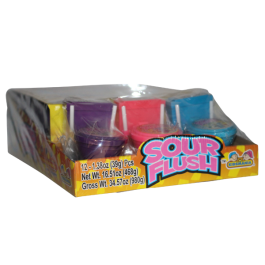 KIDS SOUR FLUSH WITH DIP TOY PWD 12CT