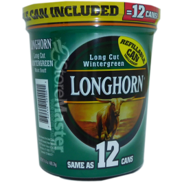 LONGHORN CHEW TOB 14oz LC  WINTERGREEN TUB