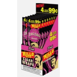 ZIG ZAG 'RILLO WRAPS 4/99C PINK