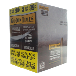 GOOD TIMES CIG 3/99 RUSSIAN CREAM TWIN PK