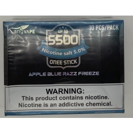 KANGVAPE 5500 APPLE BLUE RAZZ FREEZE 10CT