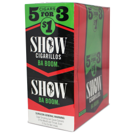 SHOW CIG 5/1.00 KIWI-STRAW BA BOOM