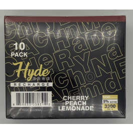 HYDE RECHARGE EDGE CHERRY PEACH LEM 10CT/3300PUFF