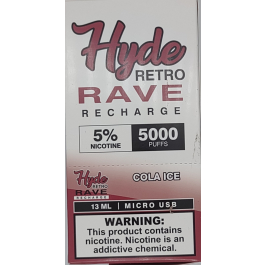 HYDE RAVE RETRO (RECHARGE) 5000PUFF COLA ICE