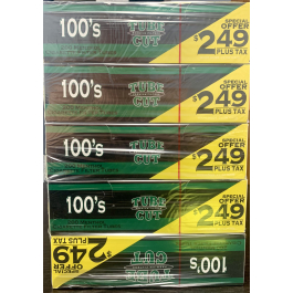 TUBE CUT 5PK 100 MENTHOL PP$2.49