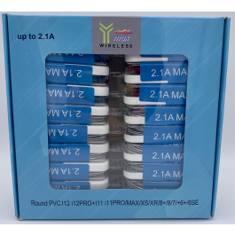Y MAX 2.1A I-PHONE CHARGER 20CT