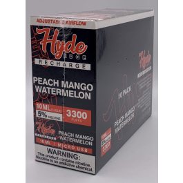 HYDE RECHARGE EDGE PEACH MANGO WM 10CT/3300PUFF
