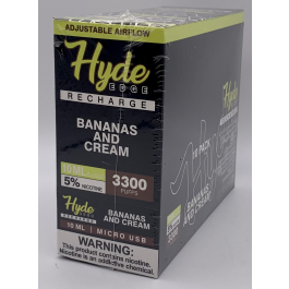 HYDE RECHARGE EDGE BANANA AND CREAM 10CT/3300PUFF