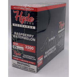 HYDE RECHARGE EDGE RASPBERRY WM 10CT/3300PUFF