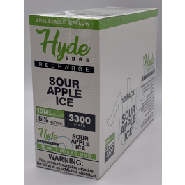 HYDE RECHARGE EDGE SOUR APPLE ICE 10CT/3300PUFF