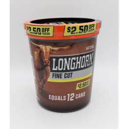 LONGHORN CHEW TOB 14oz FC NATURAL $2.50OFF TUB