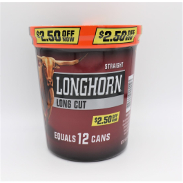 LONGHORN CHEW TOB 14oz LC STRAIGHT $2.50OFF TUB
