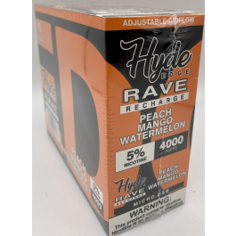 HYDE RAVE 4000PUFF PEACH MANGO WATERMELON 