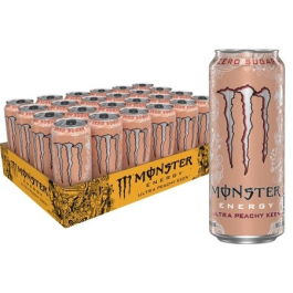 MONSTER CAN 16OZ. ULTRA PEACHY KEEN 24CT