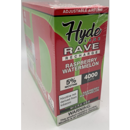 HYDE RAVE 4000PUFF RASPBERRY WATERMELON 