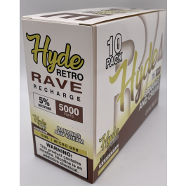 HYDE RAVE RETRO (RECHARGE) 5000PUFF BANANAS & CREAM