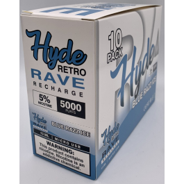 HYDE RAVE RETRO (RECHARGE) 5000PUFF BLUE RAZZ ICE 