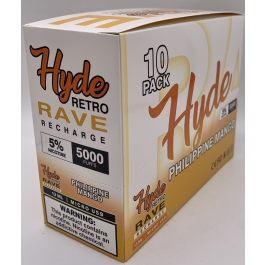 HYDE RAVE RETRO (RECHARGE) 5000PUFF PHILIPPENE MANGO 