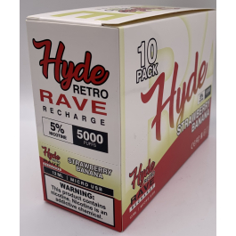 HYDE RAVE RETRO (RECHARGE) 5000PUFF STRAWBERRY BANANA 