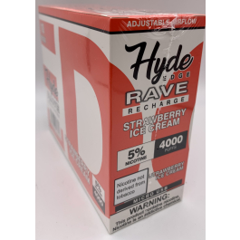 HYDE RAVE 4000PUFF STRAWBERRY ICE CREAM 
