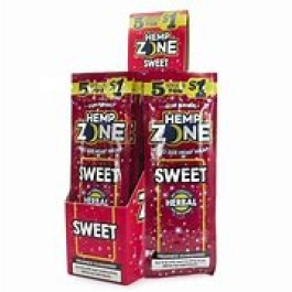 HEMP ZONE WRAPS 15/5PK SWEET