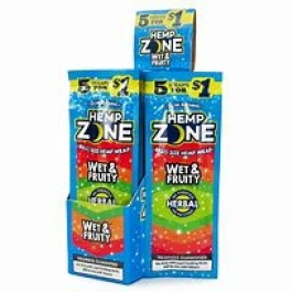 HEMP ZONE WRAPS 15/5PK WET & FRUITY