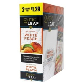 GAME CIG LEAF 2/1.29 WHITE PEACH