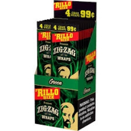 ZIG ZAG 'RILLO WRAPS 4/99C GREEN