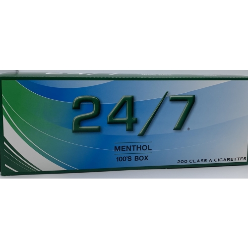 24/7 MENTHOL 100 BOX