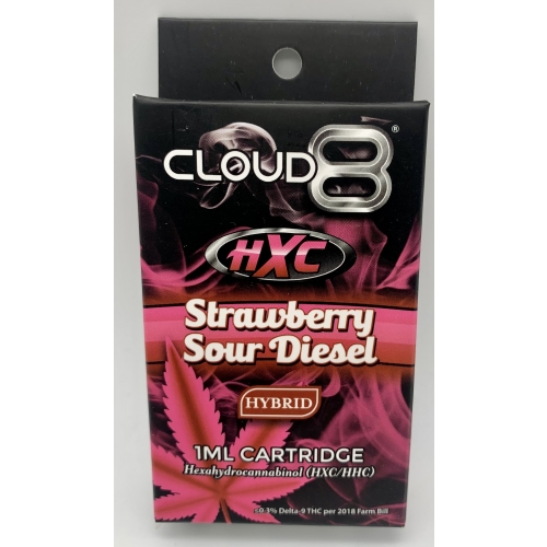 CLOUD 8 - HXC STRAWBERRY SOUR DIESEL 1ML/1CT