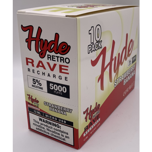 HYDE RAVE RETRO (RECHARGE) 5000PUFF STRAWBERRY BANANA 