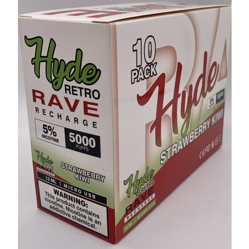HYDE RAVE RETRO (RECHARGE) 5000PUFF STRAWBERRY KIWI