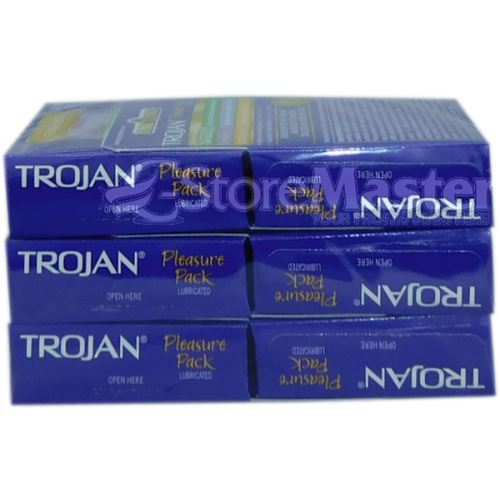 TROJAN 6/3ct PLEASURE PACK