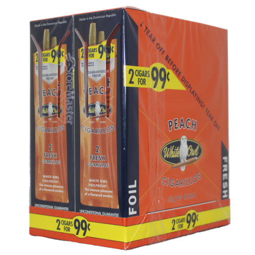 WHITE OWL CIG 2/99 PEACH