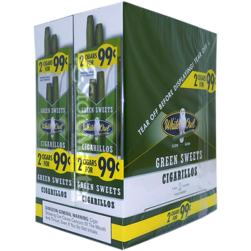 WHITE OWL CIG 2/99 GREEN SWEET