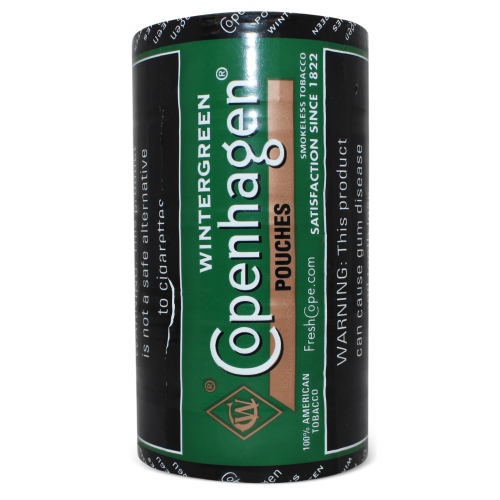 COPENHAGEN SNUFF  WINTERGREEN POUCHES